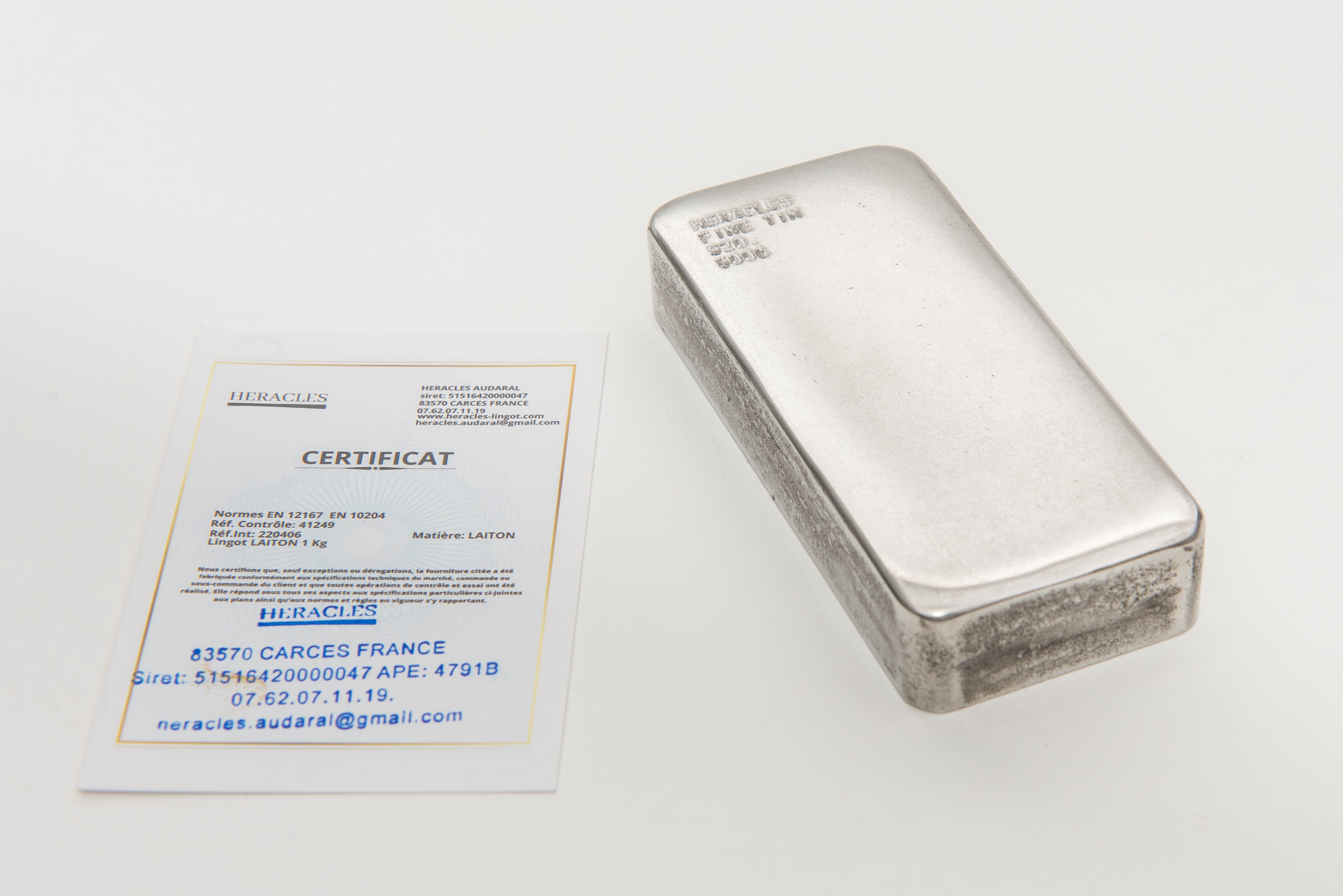 FINE TIN ingot 920°°° 500g.